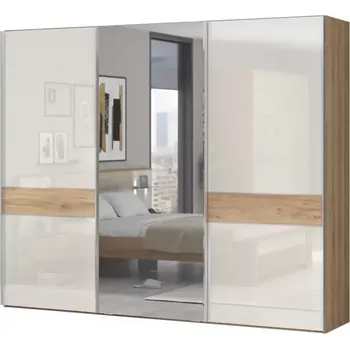 Ložnicová sestava Skříň 3d Gala pk281-og/gl pacific walnut/beige