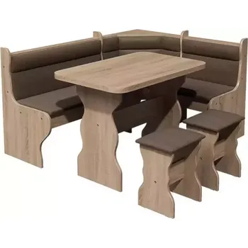 Jídelní set Rohová lavice Merkury II sonoma/boss 5