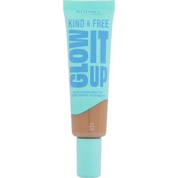 Rimmel Kind & Free Glow It Up Moisturising Skin Tint - Hydratační make-up pro citlivou, suchou a normální pleť 30 ml - 210 Golden Beige