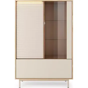 Vinotéka Vitrína Tila 2D1W TI1 cashmere/dub