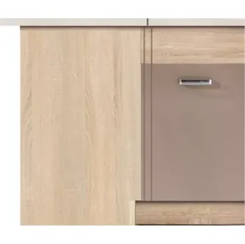 Kuchyňská skříňka Premio 14D dub sonoma/bílá/cappuccino
