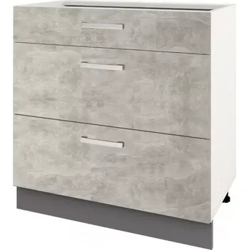 Kuchyňská skříňka Charlotte 60lcdr graphite/light atelier