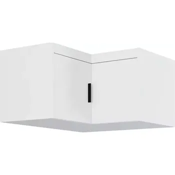 Šatní skříň Nástavec skříň Elena 2D Rohový Bílý