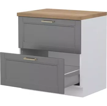 Kuchyňská skříňka Kuchyňská Skříňka Tara R-80-2mbox/4 2s graphite mat