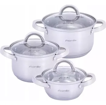 Hrnec Sada hrnců 6 dílná (1L, 2,1L, 2,9L) 5628S Kamille