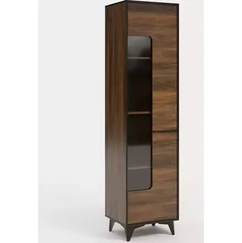 Obývací stěna Vitrína Frida II W1D shirin walnut