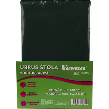 ubrus Ubrus štola 35x140 vodoodpudivá úprava tm. zelená