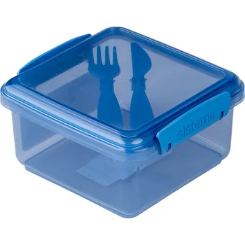 Termobox Box na svačinu Sistema OBP To Go Krabička na oběd s příborem 1,2 l Barva: modrá
