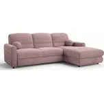 Rohová sedací souprava Fiord P Rebel 7 růžová
