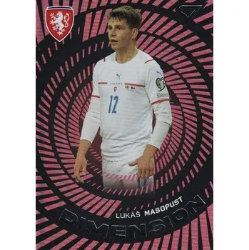 Sběratelský sportovní předmět insert karta LUKÁŠ MASOPUST 2024 Hrdí Lvi Dimension číslo DM-11