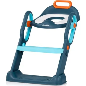 CHIPOLINO Záchodové prkénko se žebříkem Flippy Blue 164928