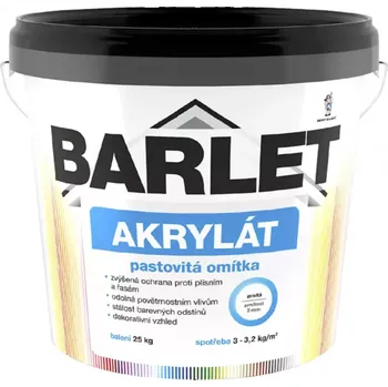 Omítka Barlet akrylát zrnitá omítka 2mm 25kg 4416