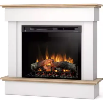 Elektrický krb Tormes 28 bílá/dub světlý