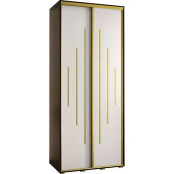 Předsíňová stěna Skříň 45 Canaris 12 120 černá/bílá/gold