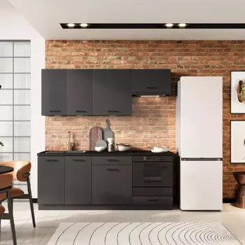 Kuchyňská linka Kuchyňská linka Anika 200 grafit/grafit