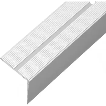 Stavební profil Schodový profil drážkou LSSR 42X22 2,0m stříbrný