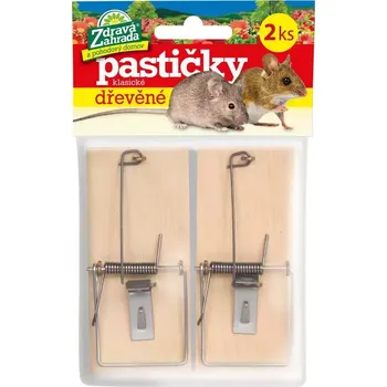 Přípravek proti hmyzu Zdravá zahrada - Pastička na myši dřevěná 2 ks
