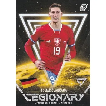 Sběratelský sportovní předmět insert karta TOMÁŠ ČVANČARA 2024 Hrdí Lvi Legionary číslo LN-16