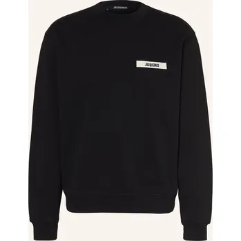 Pánská mikina Jacquemus Pánská Mikina Le Sweatshirt Gros Grain, černá, XXL