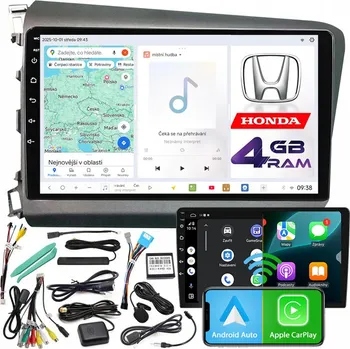 Autorádio Autorádio NCS D9 Honda Civic IX 2011-2017 Android Navigace 4GB LTE