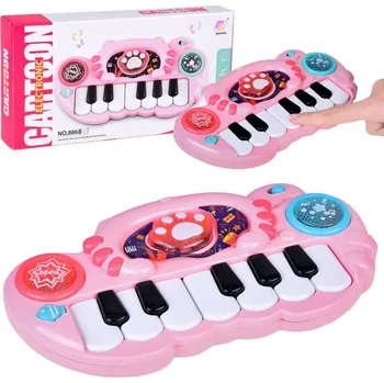 Hudební nástroj pro děti JOKOMISIADA Interaktivní piano růžové