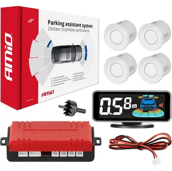 Parkovací asistent Parkovací asistent LED-GRAF 3D 4-senzorové bílé