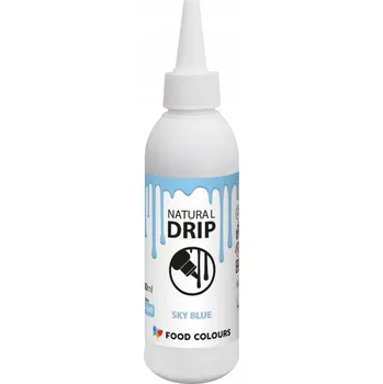 Poleva Čokoládová poleva NATURAL DRIP MODRÁ čokoládová 100 ml SKY BLUE