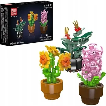 ostatní stavebnice Mould King 24113 Mini květiny v květináči – Slunečnice, Třešňový květ, Květ