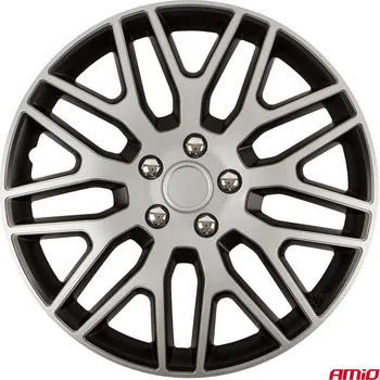 Poklice na kolo Puklice Dakar 16” černo-stříbrná sada 4ks COLOR BOX