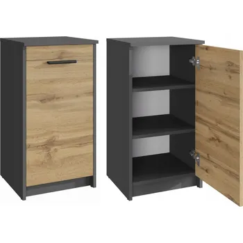 Komoda Komoda Matkam 40 x 35 x 75 cm antracit , dub wotan matný