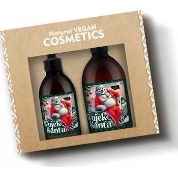 Šampon LAQ Pánská vánoční sada Strejda Santa: gel 500 ml a šampon 300 ml