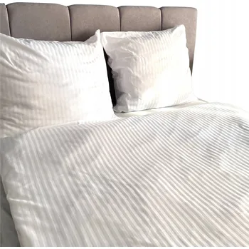 Povlečení Hotelové Povlečení Bílé Damašek Bavlněné 160x200cm + 2 povlaky na polštáře 70x80cm