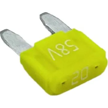 Autopojistky HansorASP-M20 mini plochá pojistka, 58 V, 20 A, 1 ks