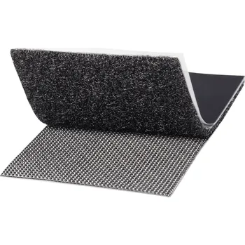 Zip TOOLCRAFT KL50X100SC pásek se suchým zipem, lepicí, háčková a flaušová část, extra silná, (d x š) 100 mm x 50 mm, černá, 1 pár