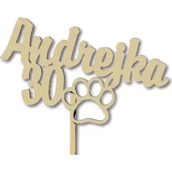 Jmenovka na stůl Pelisport Zápich Psí tlapka