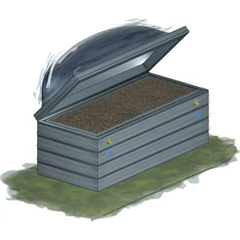 Záhon zahradní s pařeništěm KAROTEN výška 60 cm 80×130 cm