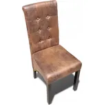 VidaXL Jídelní židle, 6 ks, hnědé, umělá kůže