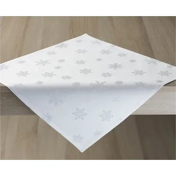 Vánoční dekorace Vánoční prostírka 40x40 GARBO Malé bílé vločky