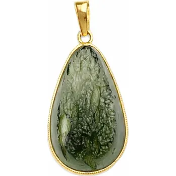 Přívěsek Zlatý přívěsek&nbsp;s vltavínem