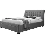 Postel Percy 160 popelavě šedá/ořech