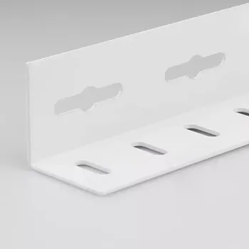 Stavební profil Roh na police bily lakovaná ocel 25x25x2000