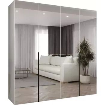 Předsíňová stěna Skříň Alicante III 200 bílá/černá