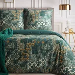 Ložní souprava SPRING 69 tmavě zelená / žlutá