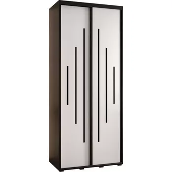 Předsíňová stěna Skříň 45 Canaris 12 120 černá/bílá/černá