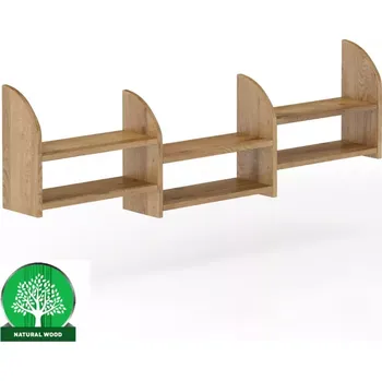 Obývací stěna Polička borovice PK101-150x47x19 dub