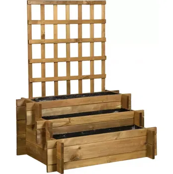 Truhlík Truhlík s mřížkou 3-patrový 80x60x100/38 cm