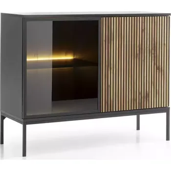 Kancelářská sestava Komoda Sento K104 černá/dub wotan