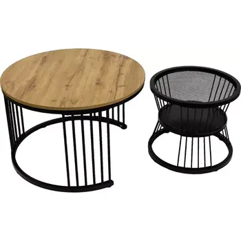 Obývací stěna Konferenční stoleków PMC-2506 přírodní/černá