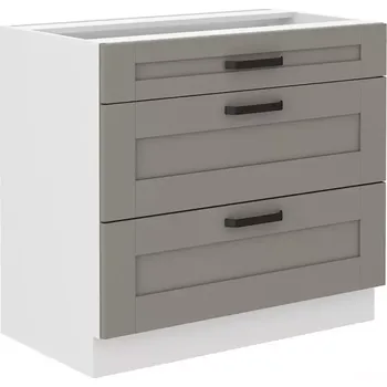 Kuchyňská skříňka Kuchyňská skříňka Luna claygrey/bílá 80D 3S BB