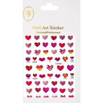 Obtisky samolepící Valentýn Z-D5465 Srdce růžové